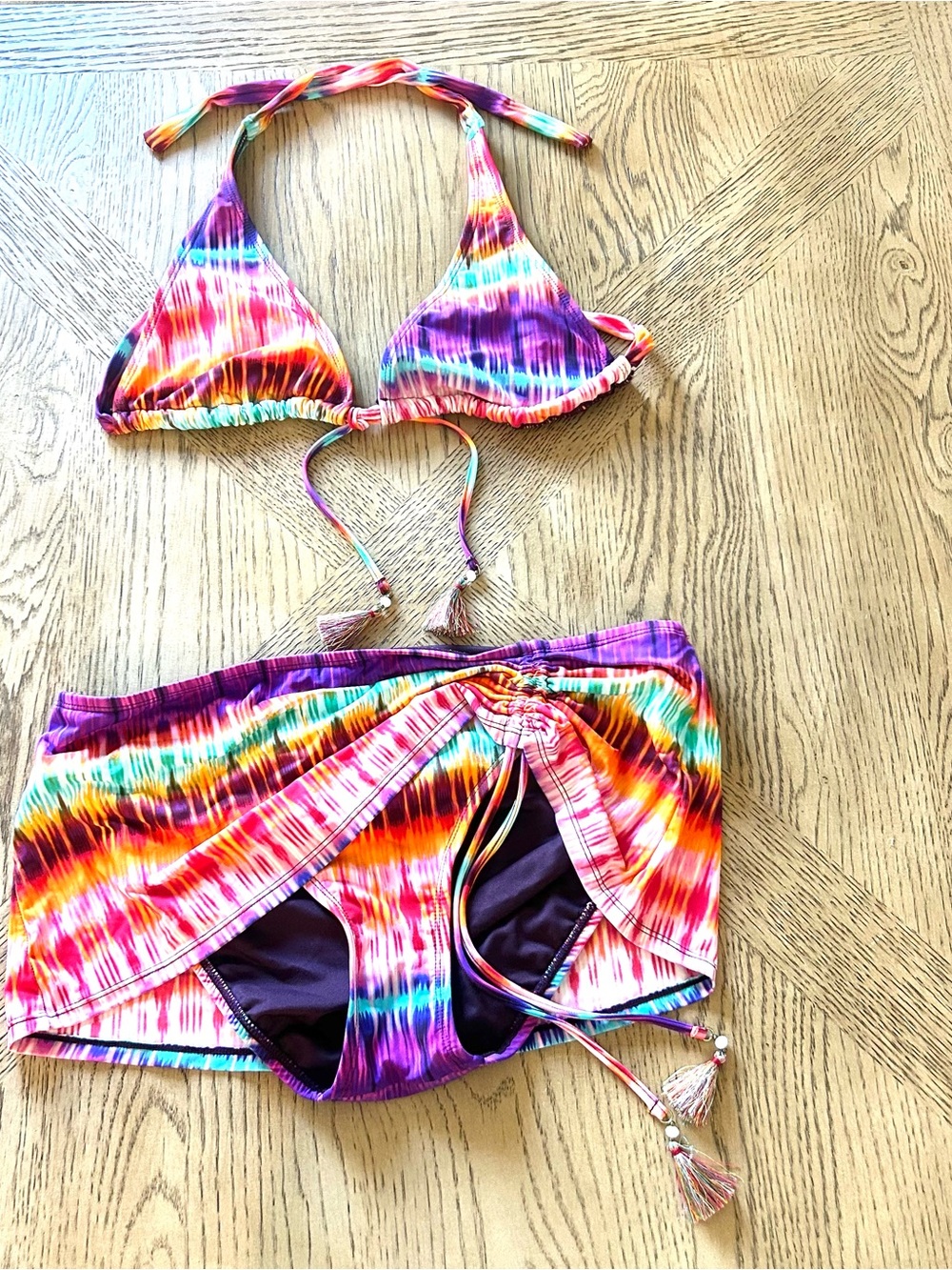 BLEU Rod Beattie 2 Piece Swimsuit Bikini Top Size 10/ Bottoms Size 12 Gorgeous